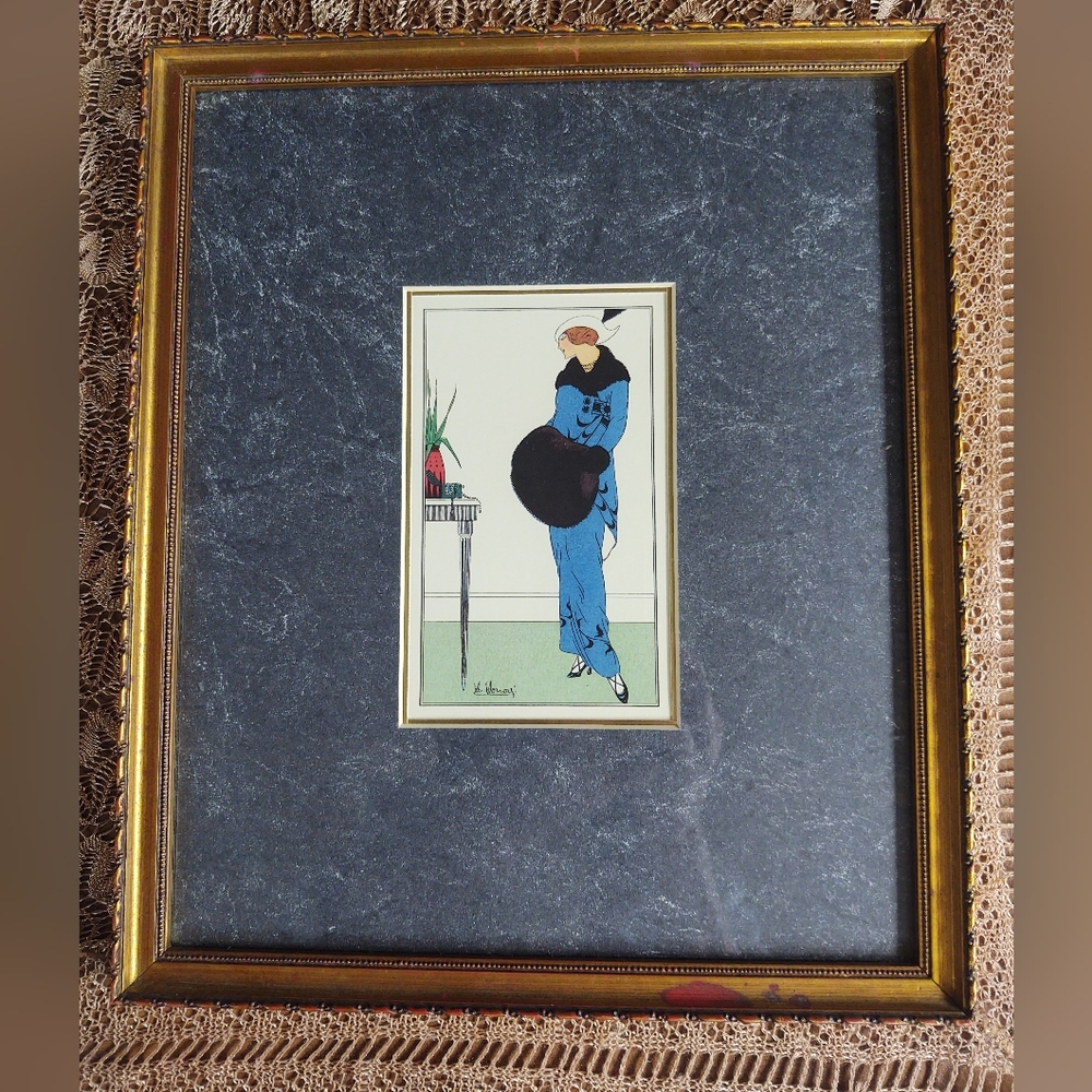 French Art Noveau Vintage print